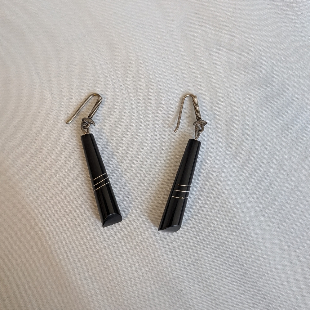Black Dangle Earrings